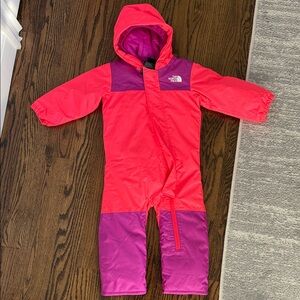 The North Face Vibrant Pink and Purple Snowsuit
